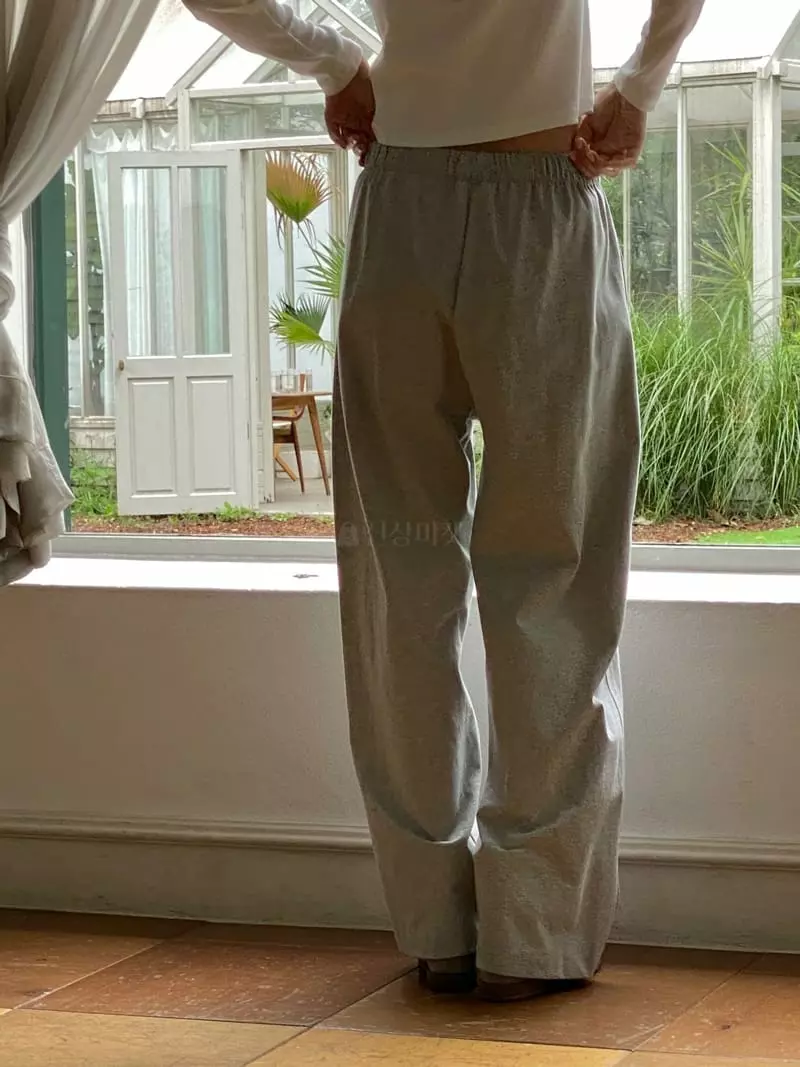 Vineyard - Korean Women Fashion - #womensfashion - Hard Terry Pants