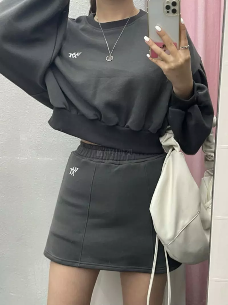 Want - Korean Women Fashion - #momslook - Crop Terry Set - 5