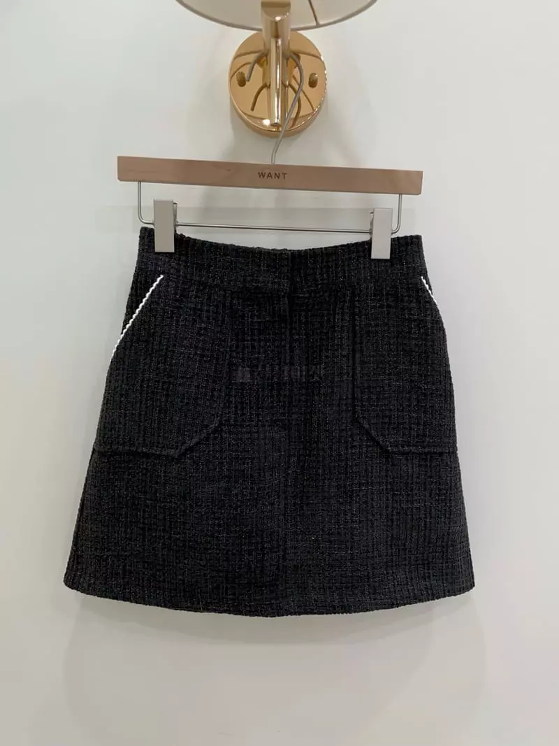 Want - Korean Women Fashion - #momslook - Adell Twid Skirt - 5