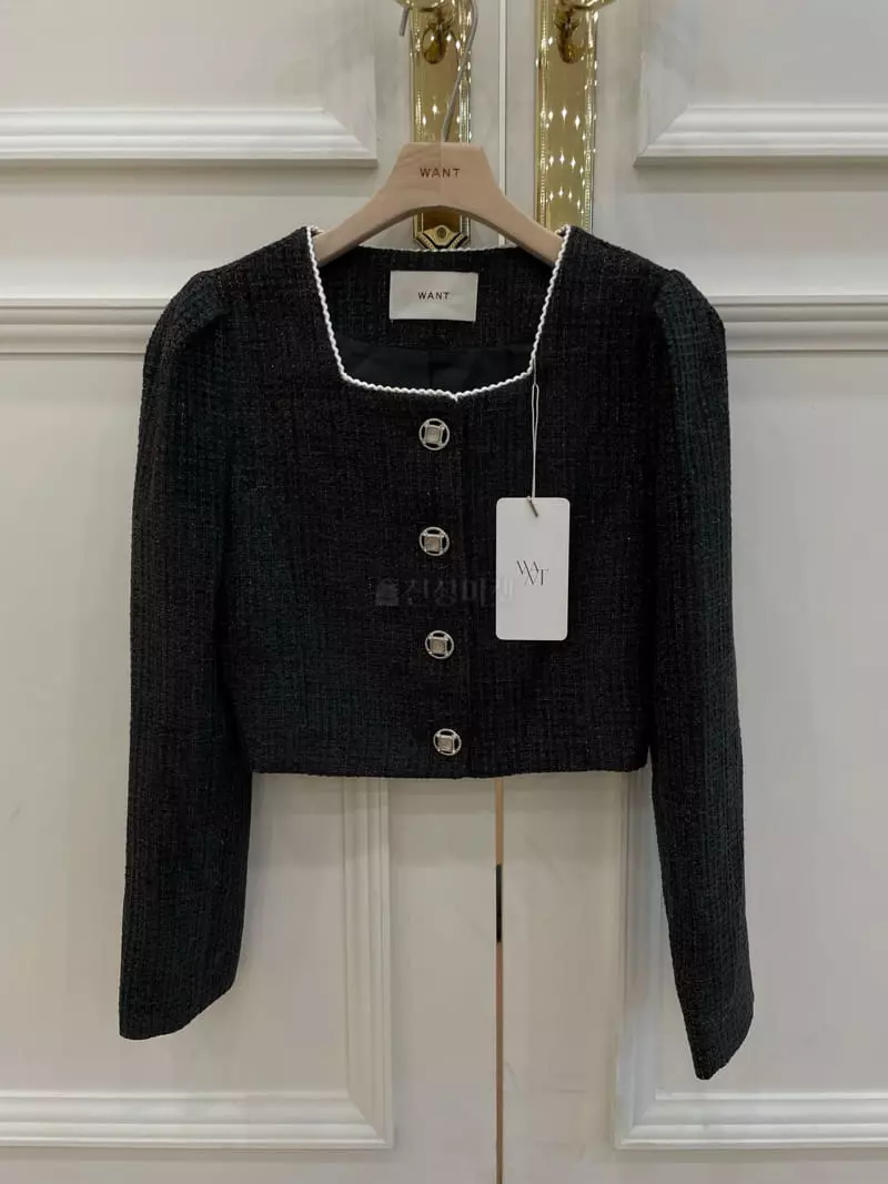 Want - Korean Women Fashion - #momslook - Adell Twid Jacket - 2