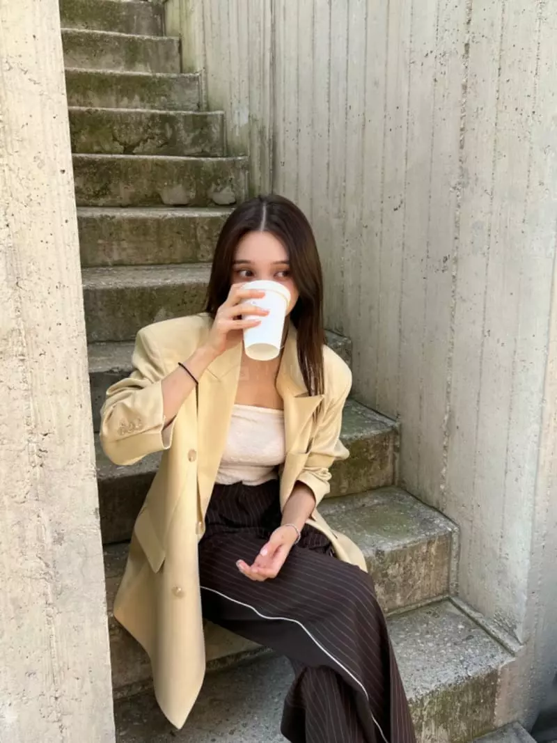 Want - Korean Women Fashion - #momslook - Stripes Pants - 5