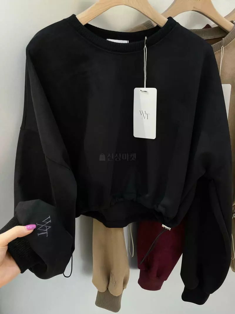 Want - Korean Women Fashion - #momslook - Suede Sweatshirt - 5
