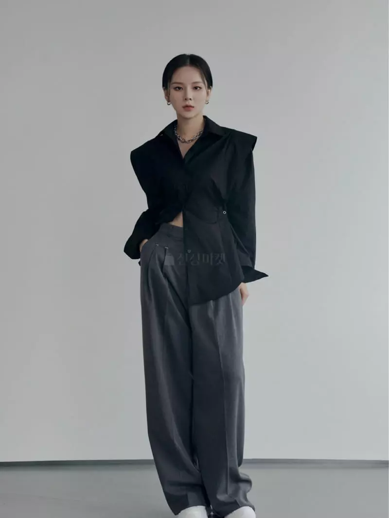 Want - Korean Women Fashion - #momslook - Snap Edge Shirt - 5