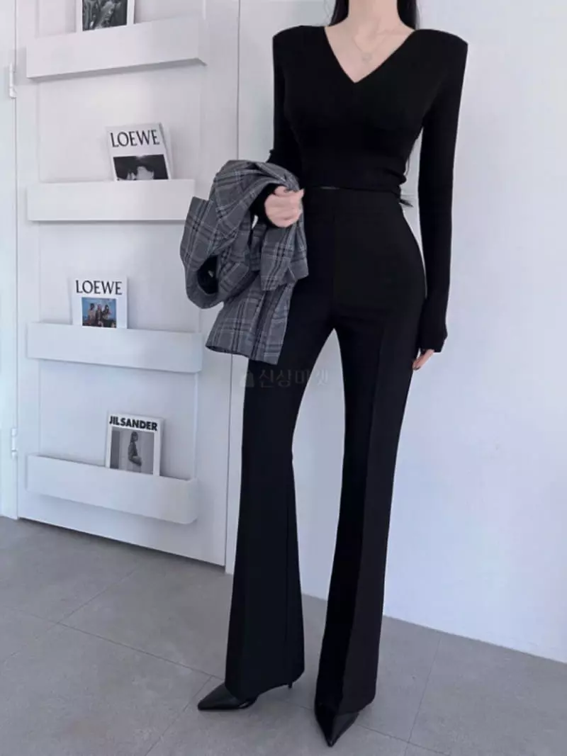 Want - Korean Women Fashion - #momslook - Tention Up Pants