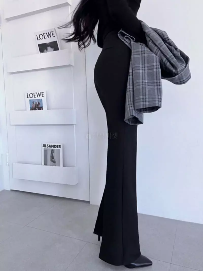 Want - Korean Women Fashion - #momslook - Tention Up Pants - 2