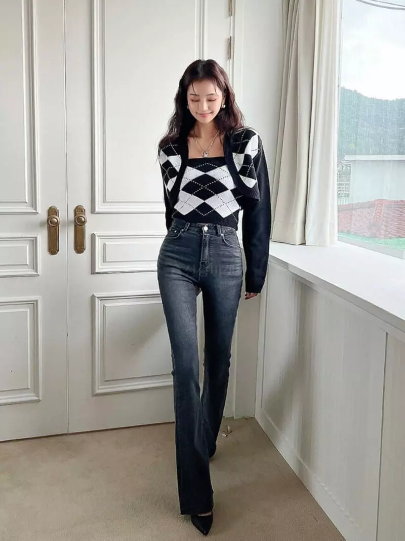 Want - Korean Women Fashion - #restrostyle - Pad Jeans - 3