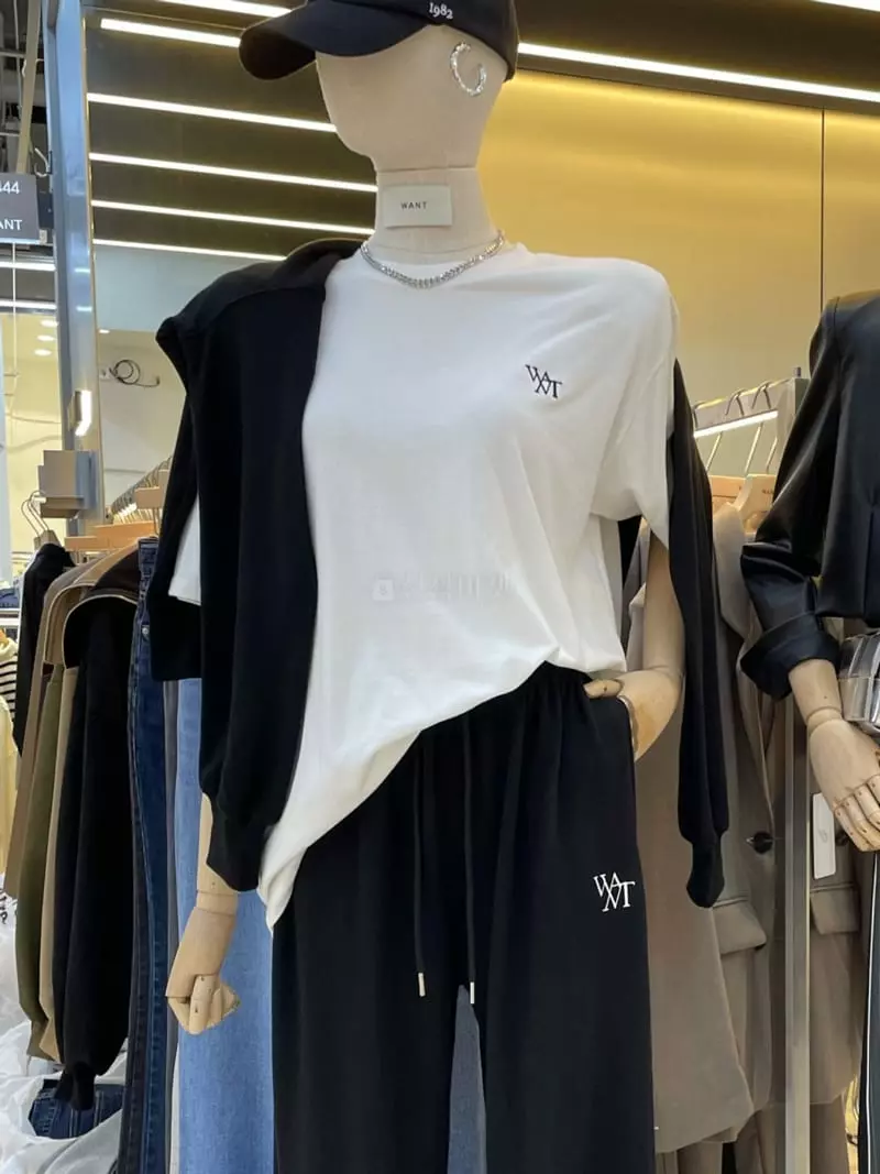 Want - Korean Women Fashion - #restrostyle - Want Fall Lyered Tee
