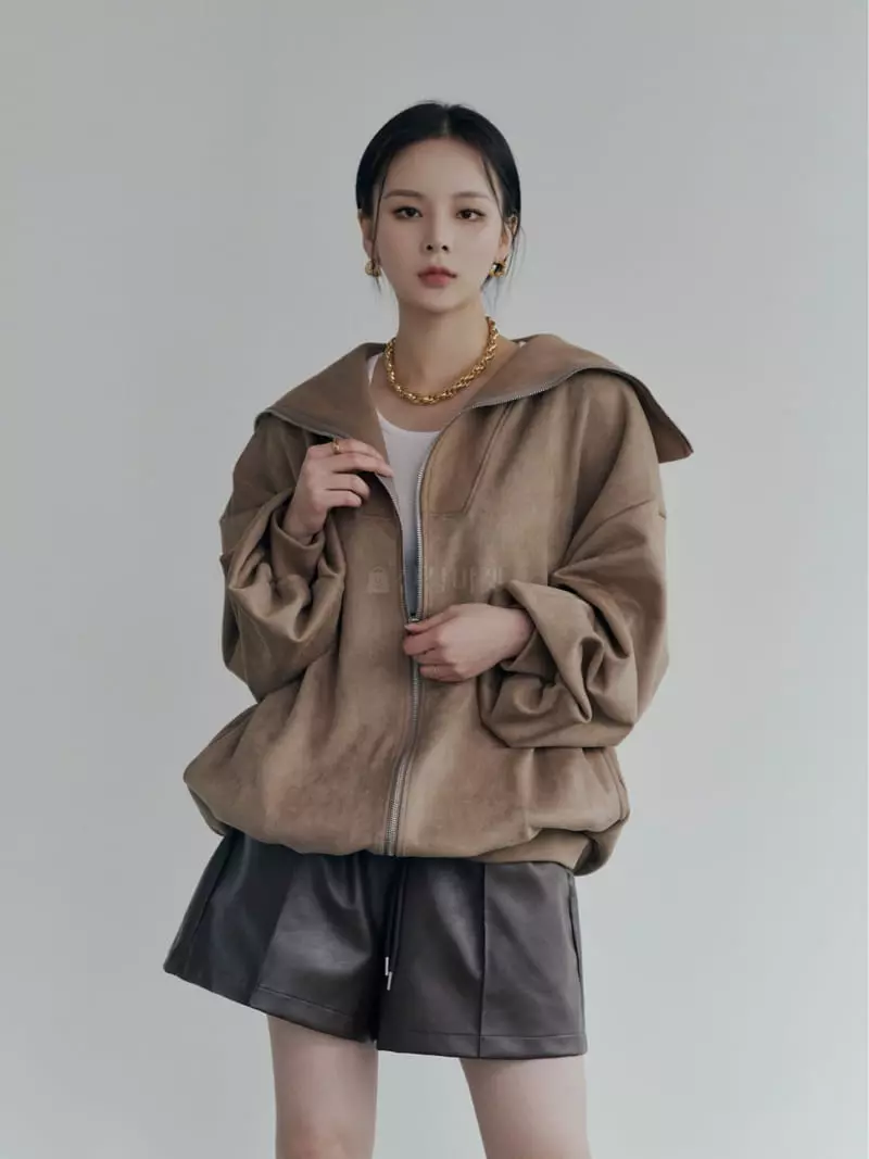 Want - Korean Women Fashion - #romanticstyle - Suede Zip-up - 12