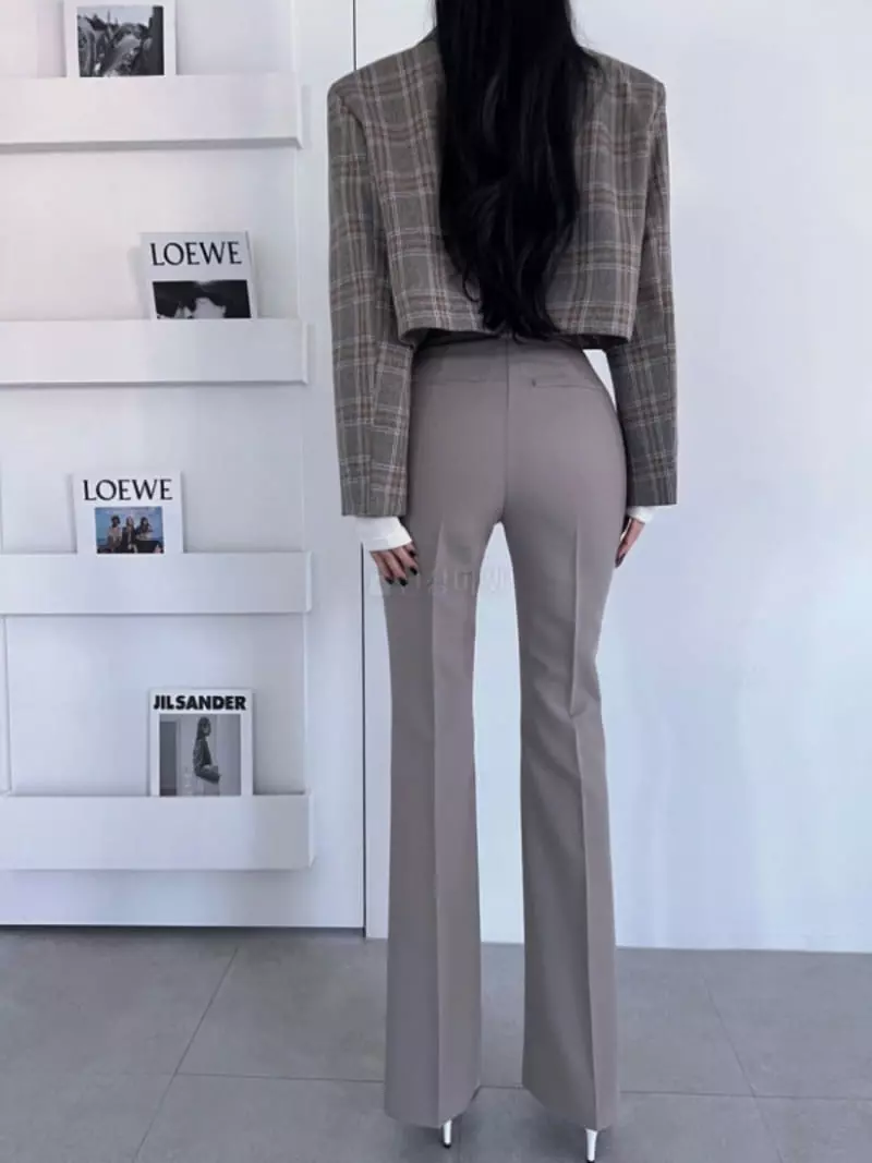 Want - Korean Women Fashion - #romanticstyle - Tention Up Pants - 8