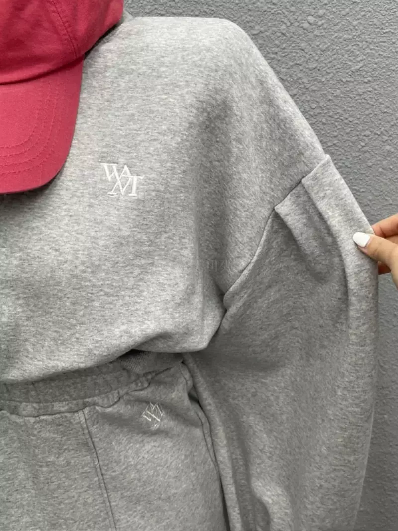 Want - Korean Women Fashion - #shopsmall - Crop Terry Set - 2
