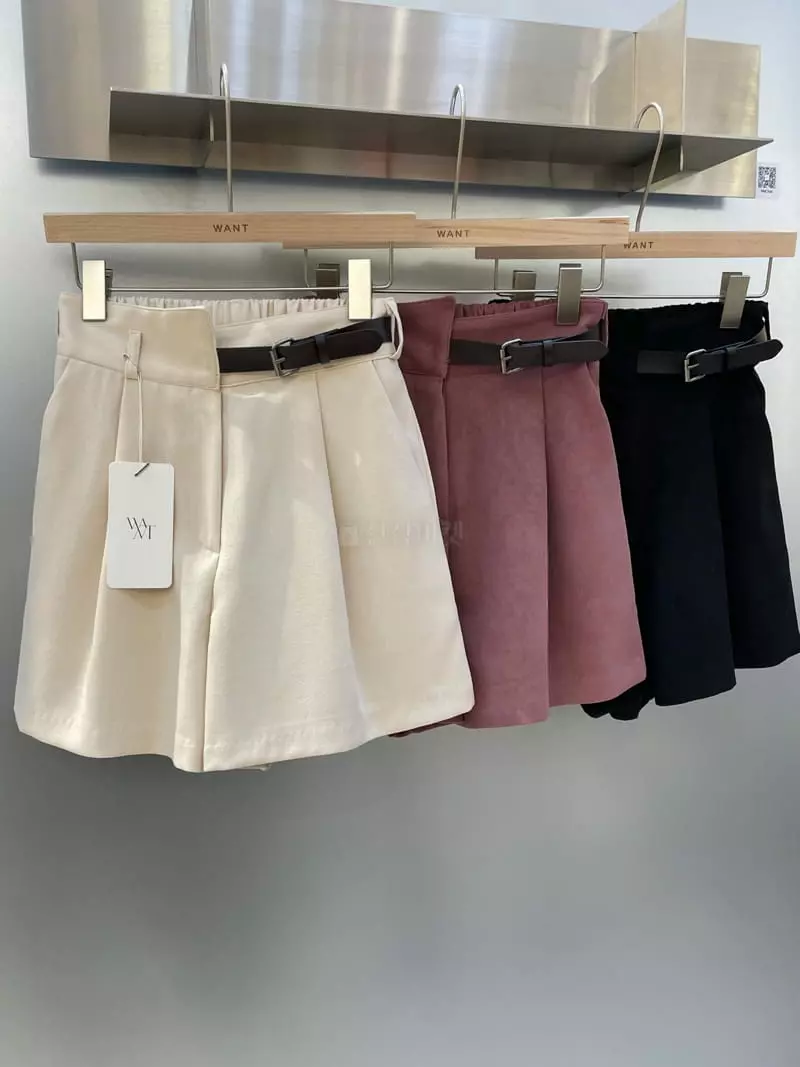 Want - Korean Women Fashion - #thelittlethings - Peach Belt Shorts - 7