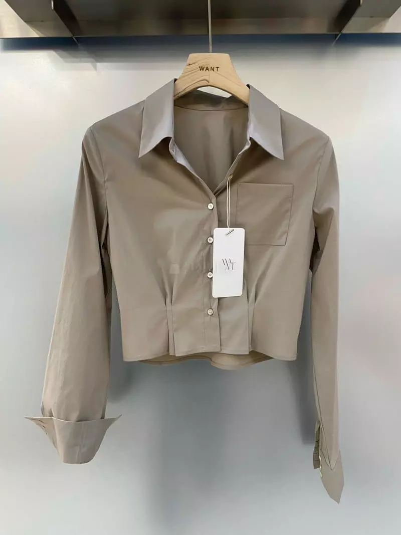 Want - Korean Women Fashion - #thelittlethings - Crop Shirt - 5