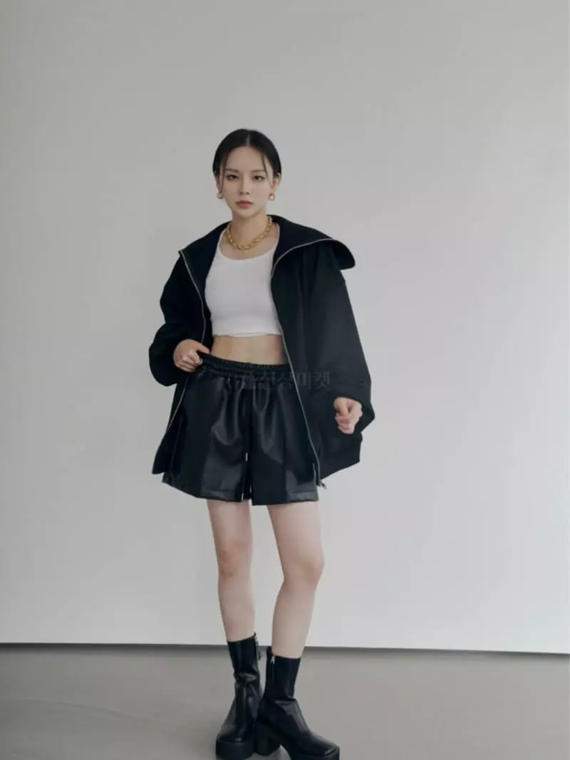 Want - Korean Women Fashion - #vintageinspired - Suede Zip-up - 8