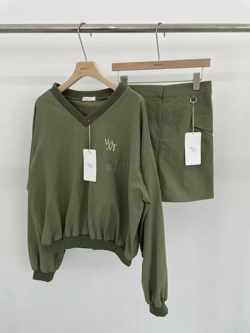 Want - Korean Women Fashion - #vintageinspired - V Neck Set - 6