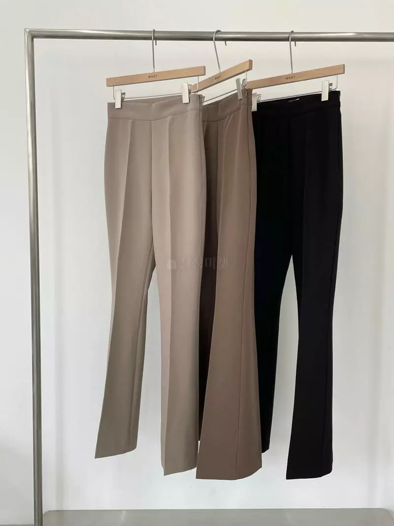 Want - Korean Women Fashion - #vintagekidsstyle - Tention Up Pants - 5