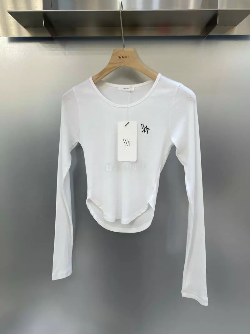 Want - Korean Women Fashion - #vintageinspired - Modal Glem Tee - 4