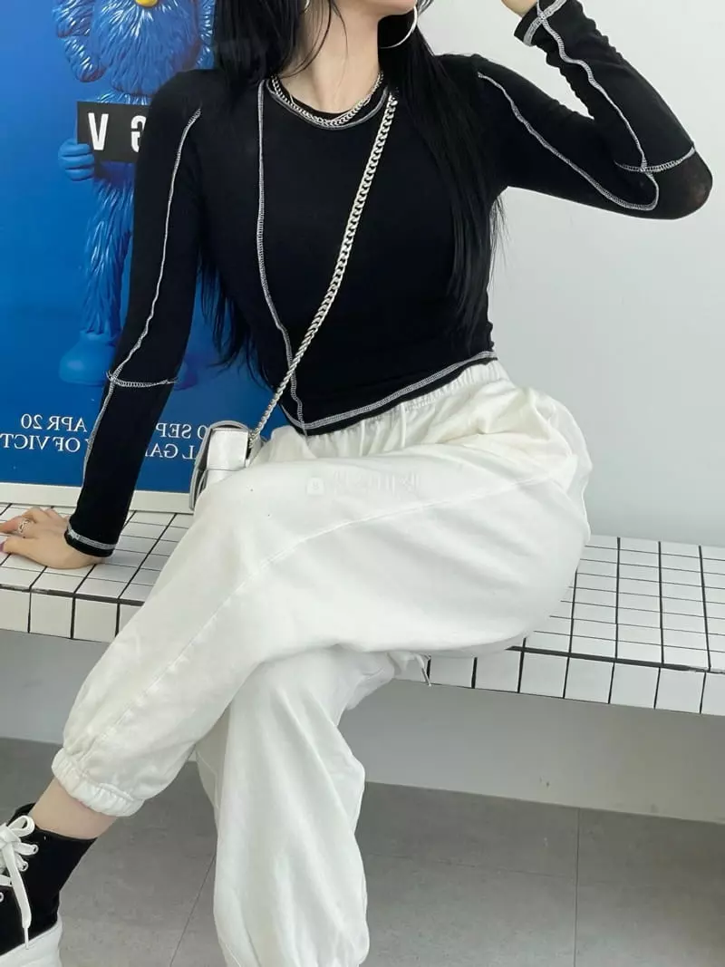 Want - Korean Women Fashion - #womensfashion - Stitch Tee