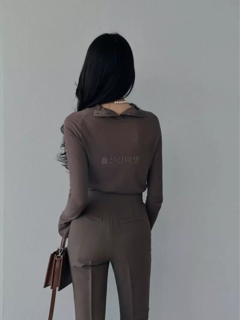 Want - Korean Women Fashion - #womensfashion - Ash Half Turtleneck Tee