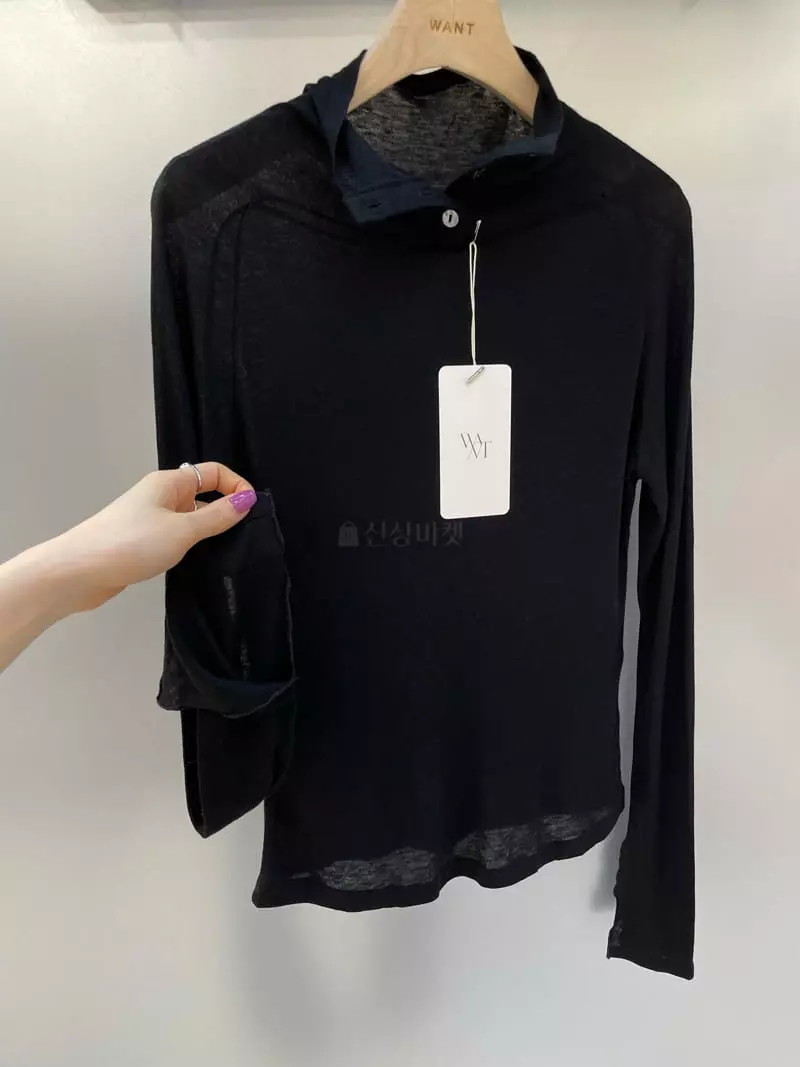 Want - Korean Women Fashion - #womensfashion - Ash Half Turtleneck Tee - 11