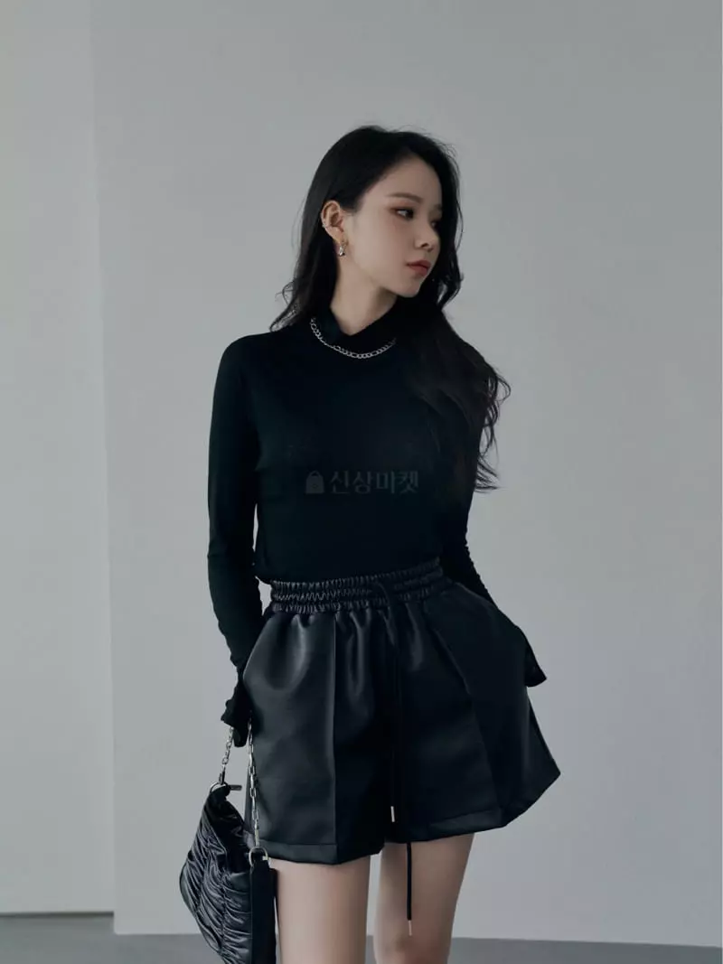Want - Korean Women Fashion - #womensfashion - Ash Half Turtleneck Tee - 5