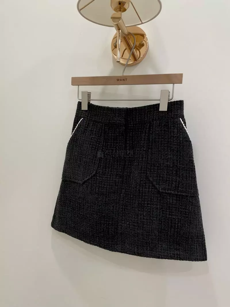 Want - Korean Women Fashion - #momslook - Adell Twid Skirt - 4