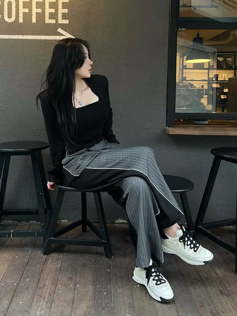 Want - Korean Women Fashion - #womensfashion - Stripes Pants - 2