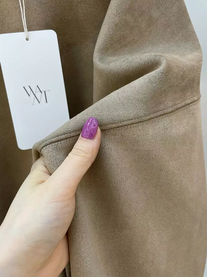 Want - Korean Women Fashion - #womensfashion - Suede Sweatshirt - 8