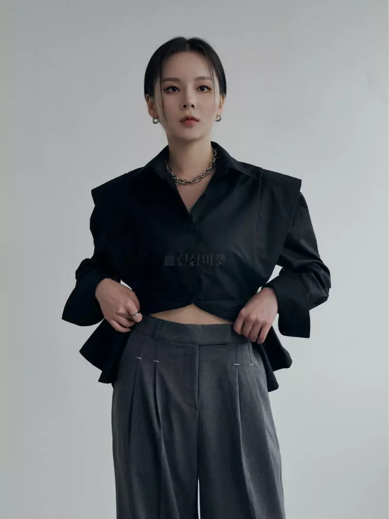 Want - Korean Women Fashion - #womensfashion - Snap Edge Shirt - 6