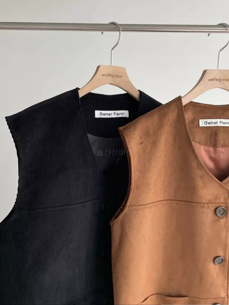 Washingroom - Korean Women Fashion - #momslook - Autumn Vest - 2