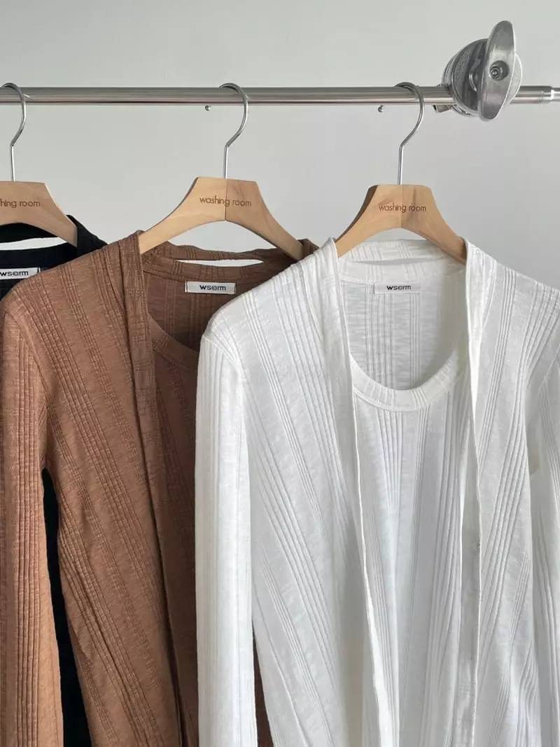 Washingroom - Korean Women Fashion - #momslook - Tie Tee