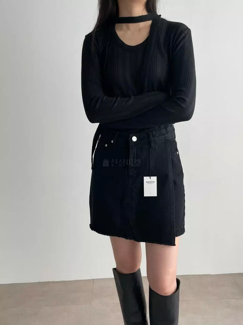 Washingroom - Korean Women Fashion - #vintagekidsstyle - Tie Tee - 5