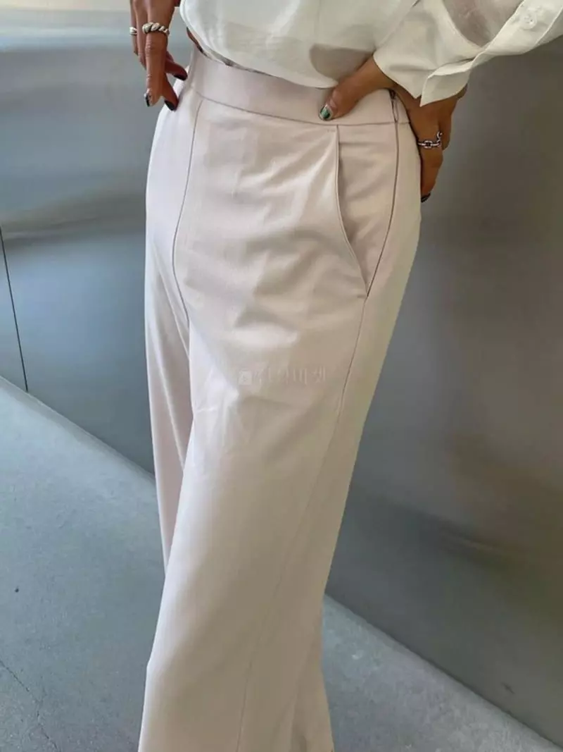 Waterbar - Korean Women Fashion - #momslook - Maroon Pants - 7