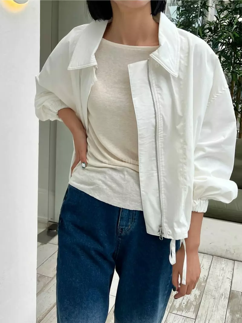 Waterbar - Korean Women Fashion - #momslook - Ssang Chip Jacket - 2