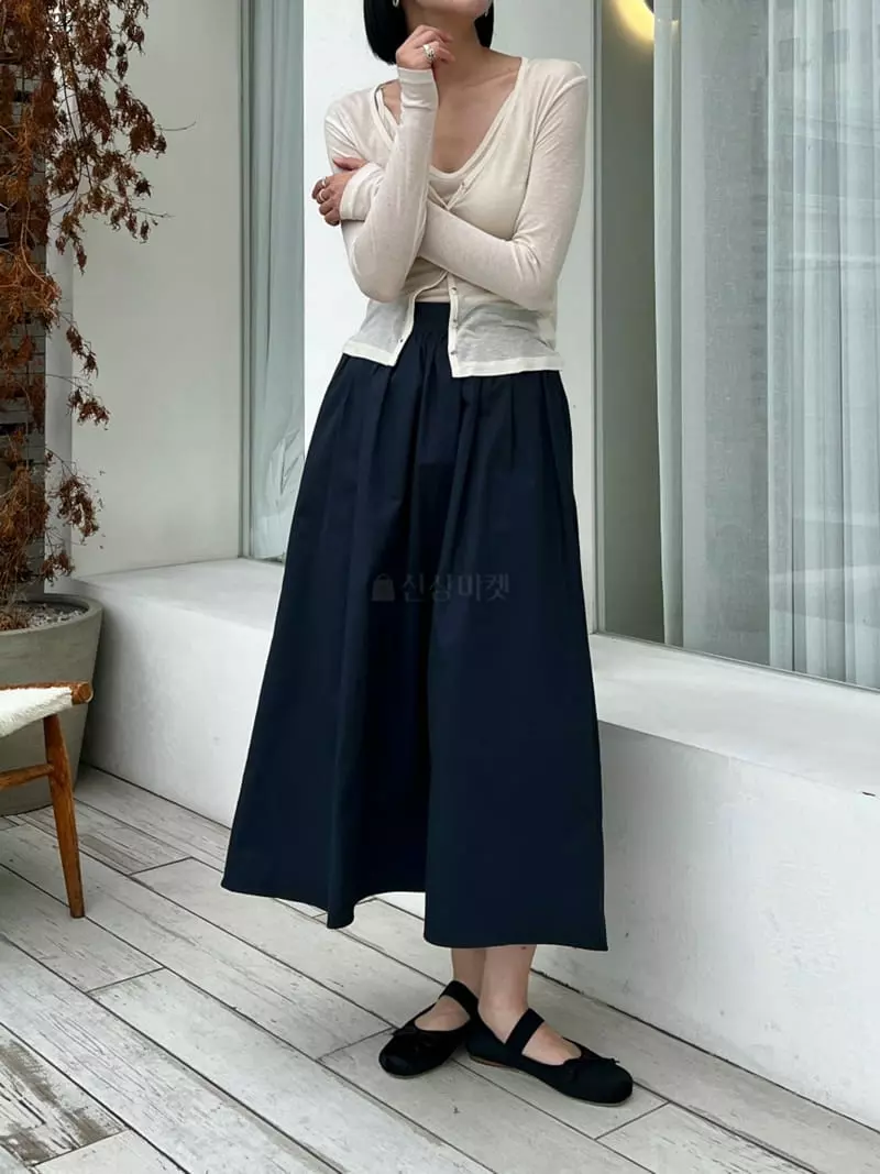 Waterbar - Korean Women Fashion - #momslook - Banding Plare Skirt