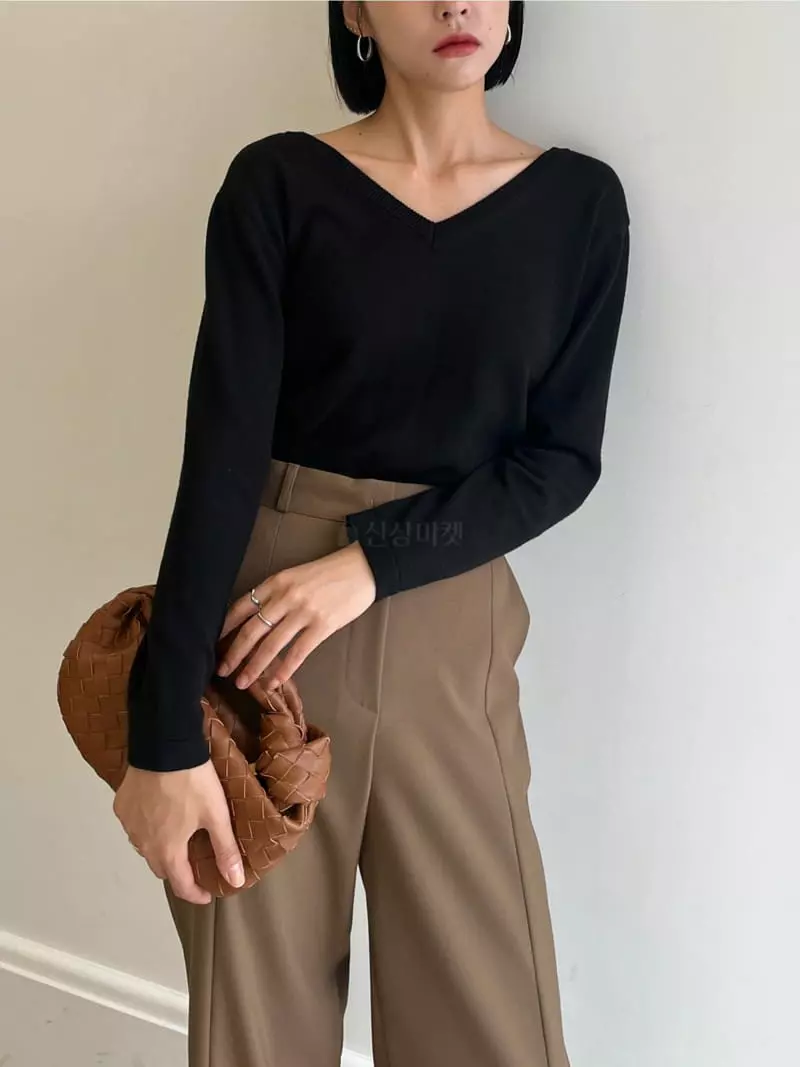 Waterbar - Korean Women Fashion - #restrostyle - Peri Yang V Cardigan - 5