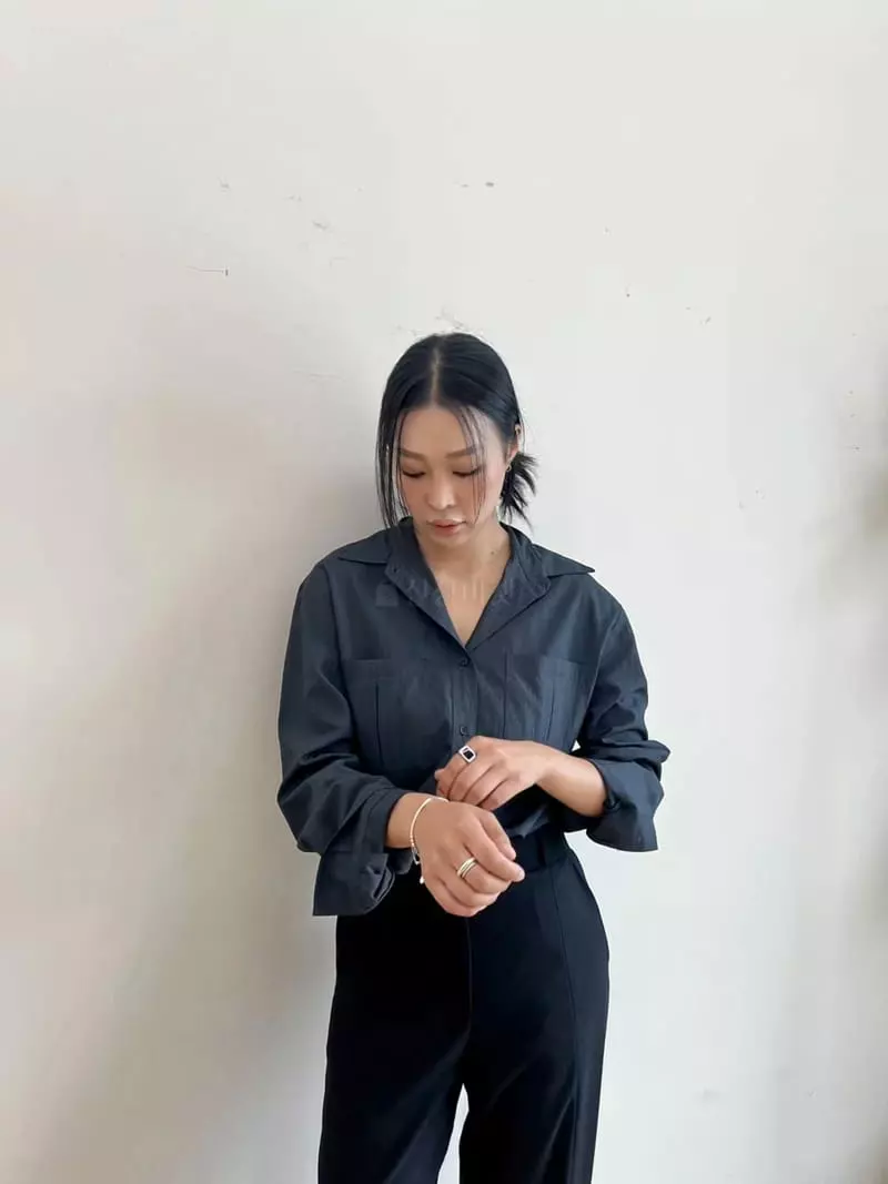 Waterbar - Korean Women Fashion - #vintageinspired - Os Pocket Shirt - 5
