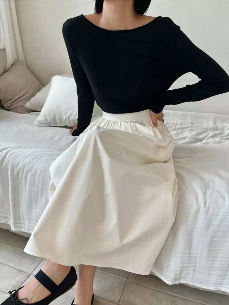 Waterbar - Korean Women Fashion - #vintageinspired - Banding Plare Skirt - 3