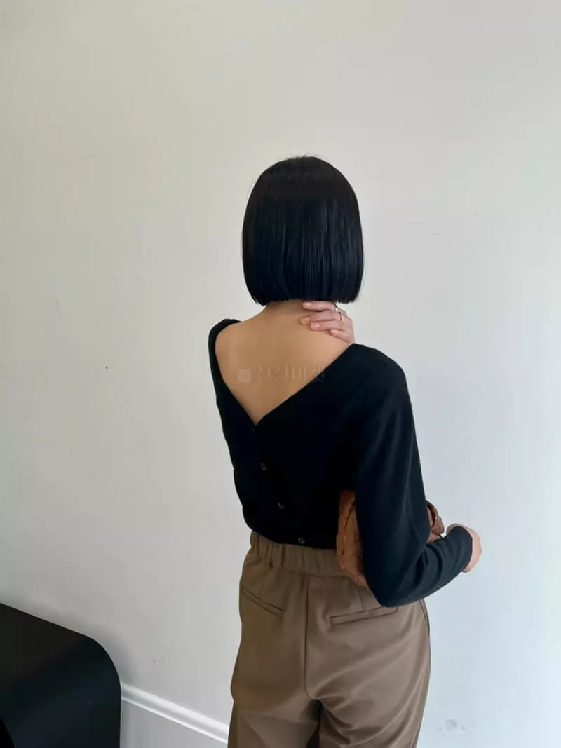 Waterbar - Korean Women Fashion - #vintageinspired - Peri Yang V Cardigan - 2