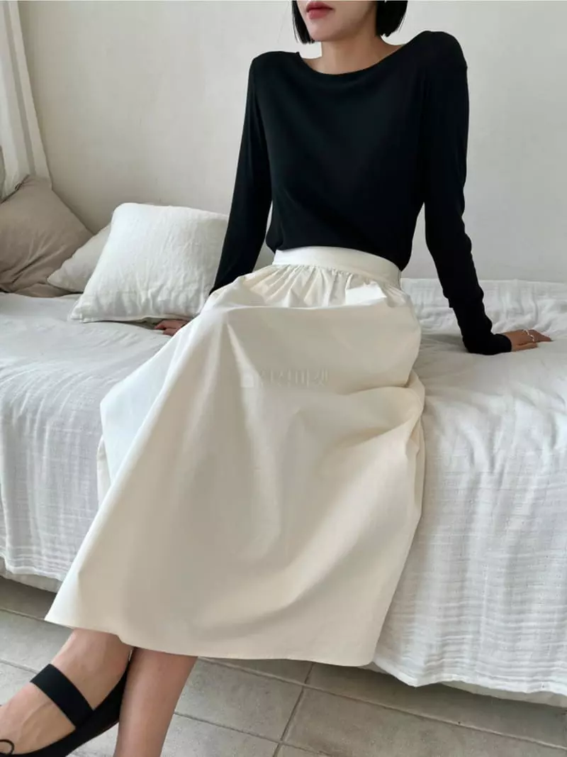 Waterbar - Korean Women Fashion - #vintageinspired - Banding Plare Skirt - 4