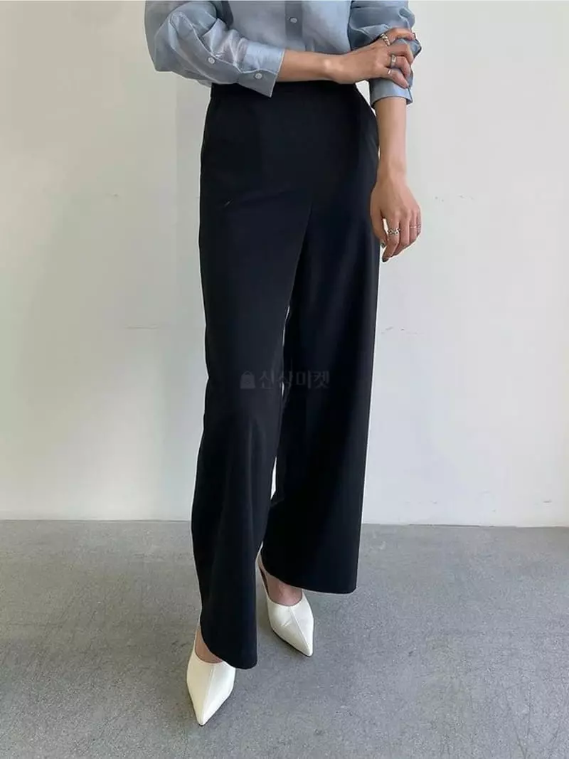 Waterbar - Korean Women Fashion - #womensfashion - Maroon Pants - 3