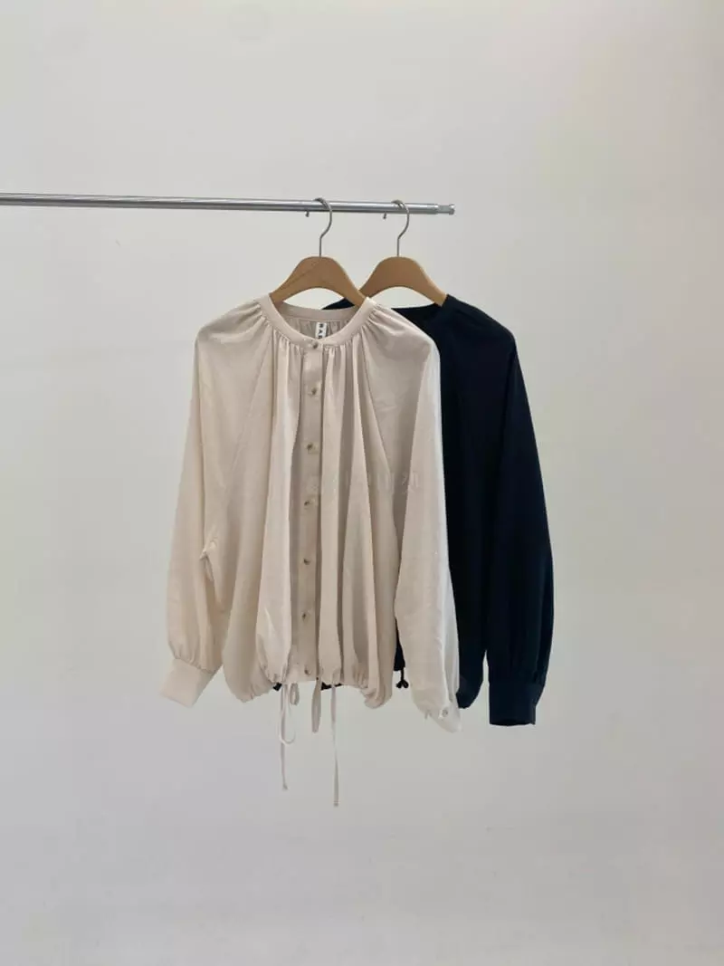 Waterbar - Korean Women Fashion - #womensfashion - Lowl Shirring Blouse - 6