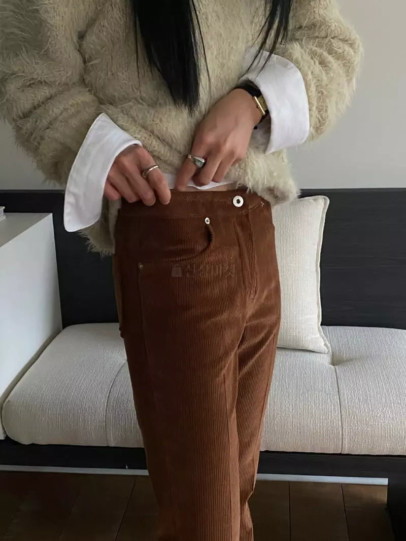 We Are - Korean Women Fashion - #momslook - Poki Rib Pants