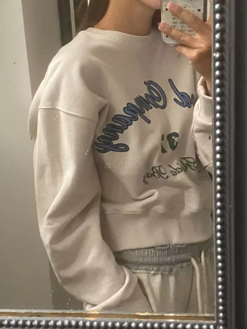 We Are - Korean Women Fashion - #momslook - Company Sweatshirt - 7