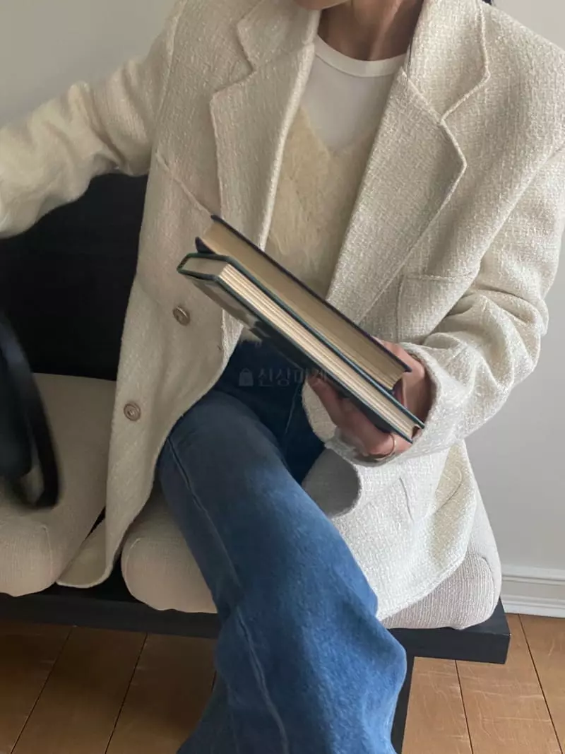 We Are - Korean Women Fashion - #womensfashion - Anna Doudle Twid Jacket - 4