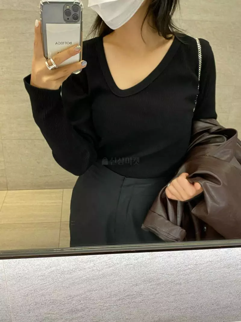 We Are - Korean Women Fashion - #momslook - Sasun Rib Tee - 6