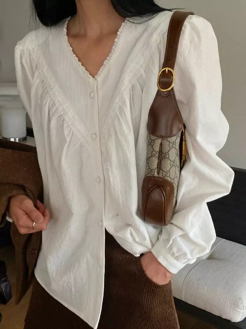 We Are - Korean Women Fashion - #momslook - Benny Lace Blouse - 10