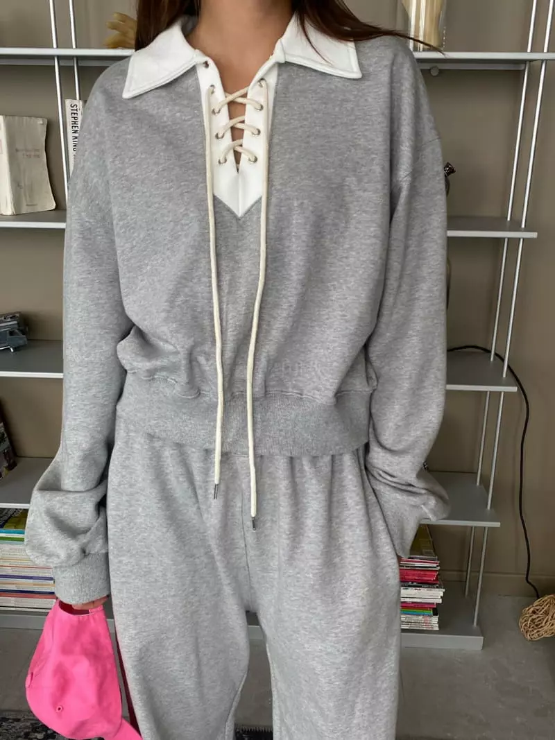 We Are - Korean Women Fashion - #momslook - Mont Eyelet Sweatshirt - 10