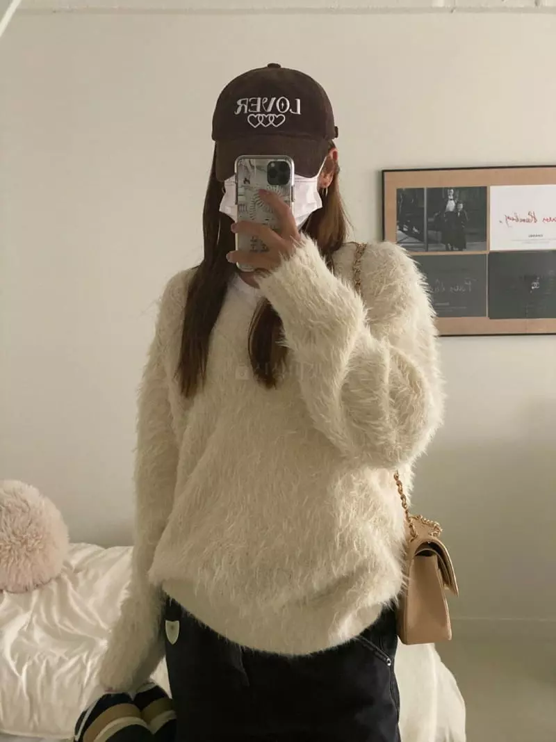 We Are - Korean Women Fashion - #momslook - Lime Knit Tee - 6