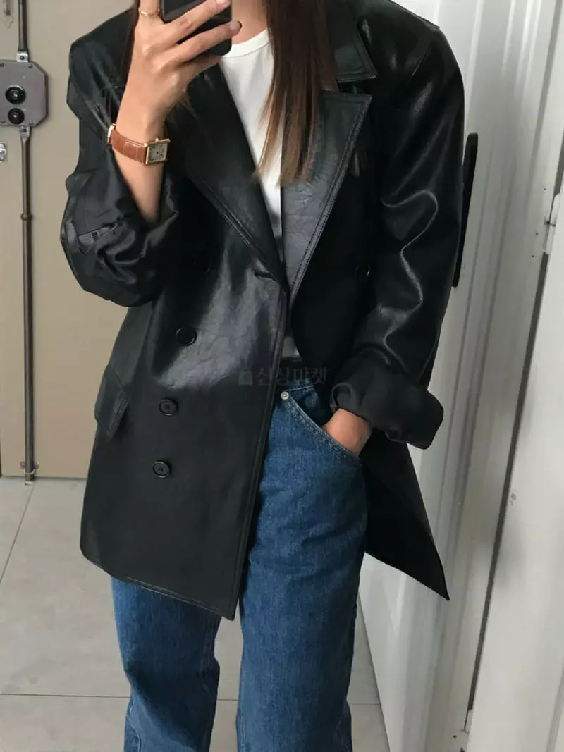 We Are - Korean Women Fashion - #momslook - Dicoad Leather Jacket - 2