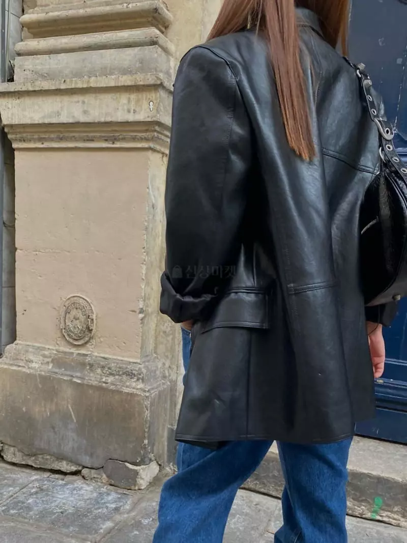 We Are - Korean Women Fashion - #momslook - Dicoad Leather Jacket - 4